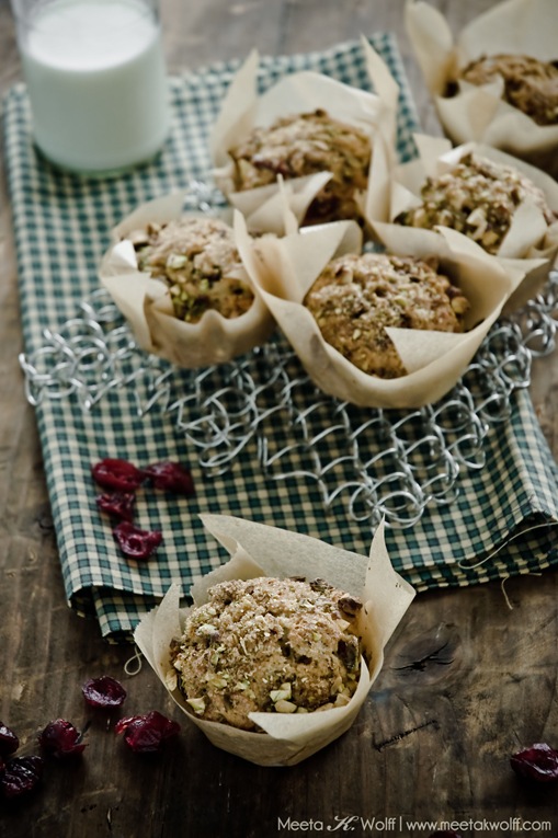 Spiced Cranberry and Pistachio Muffins (0024) by Meeta K. Wolff