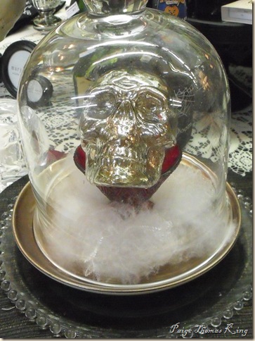 mercury skull under glass