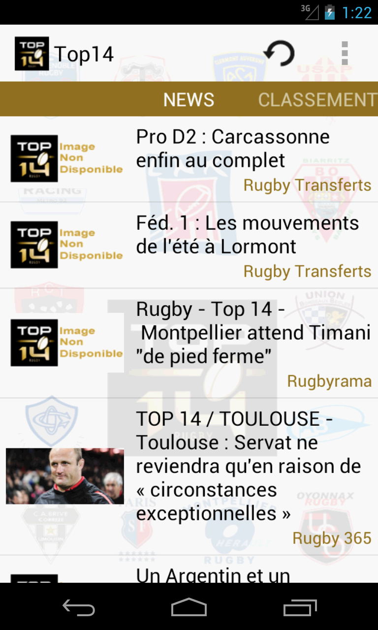 Top14 Screen 1