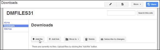 Meng-upload file ke Google Sites