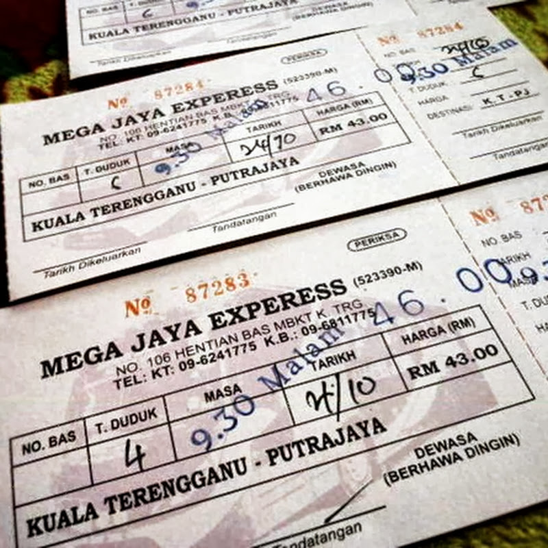 HARGA TIKET BAS OKTOBER 2013