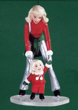 Barbie & Kelly on the Ice 2001 Hallmark Ornament