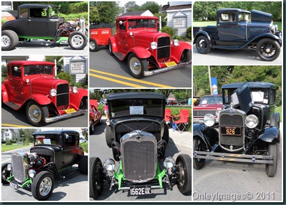 old cars collage