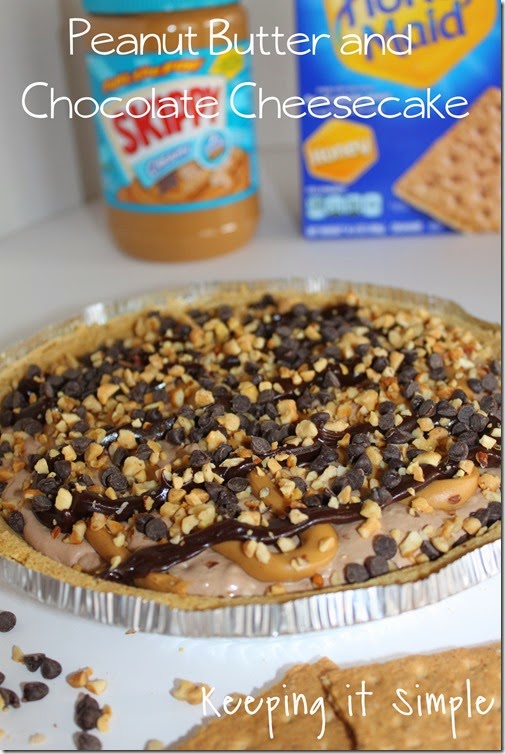 #ad Peanut-Butter-and-Chocolate-Cheesecake #PBandG