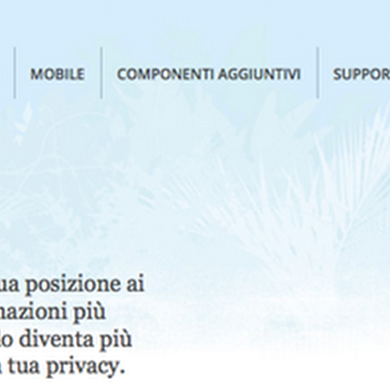 La navigazione geolocalizzata in Firefox.