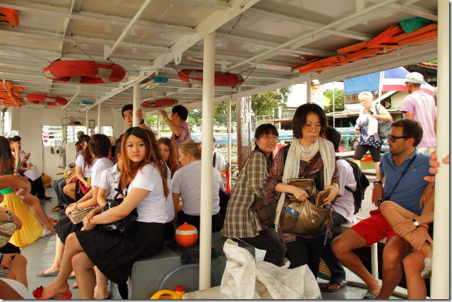 Boat scene on Chao Phraya River