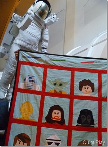 LEGO Star Wars quilt goes to space