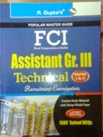 FCI assistant recruitment technical exam book reviews,books for FCI assistant grade III technical exam
