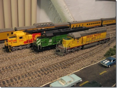 IMG_0457 SP-BN-UP Lineup on My Layout on April 5, 2008 My Layout on April 5, 2008