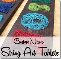 Side Bar Colorful String Art
