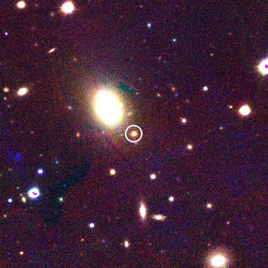 localização da supernova PS1-12sk