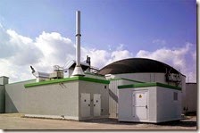 Una centrale a biogas