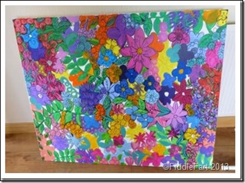 Large flowery paint picture.3