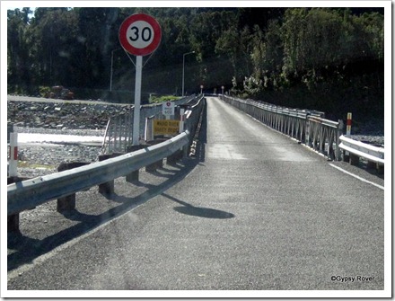 Waiho river bailey bridge.