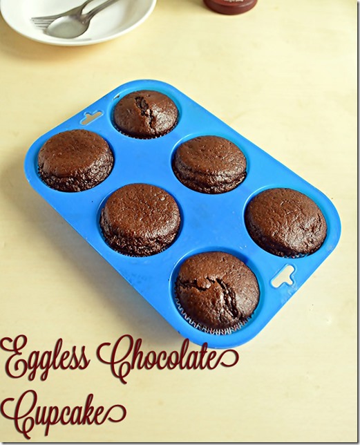 eggless chocolate cupcake