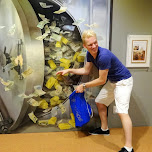 robbing a bank in Seoul, South Korea