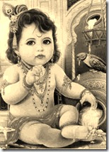 Krishna with butter