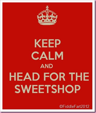 KEEP CALM AND HEAD FOR THE SWEETSHOP