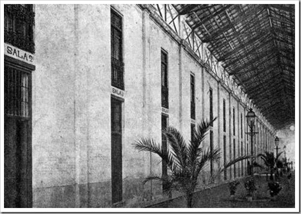 1909 interior Lonja Pescadores habilitada hospital 