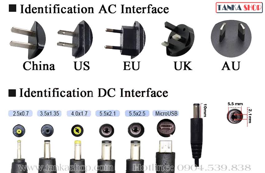 Các loại jack cắm nguồn điện thông dụng Các loại jack cắm nguồn điện thông dụng