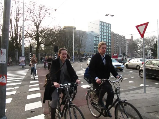 Cycling in Amsterdam