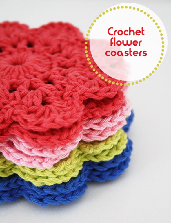 Crochet-flower-coasters