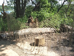Plimoth Plant hand made fish nets