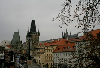 Cloudy day on the Charles Bridge