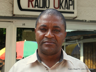 Médard Mbuyal Mangala, journalite (Rtnc). Radio Okapi/Ph. John Bompengo