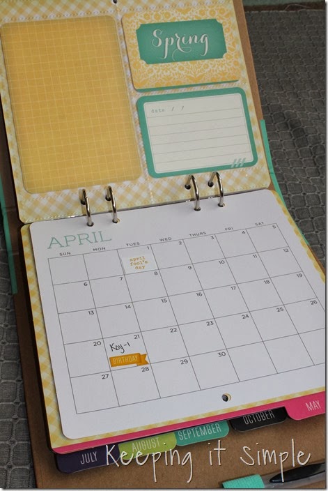 DIY Personalized Calendar #GiftsatMichaels - Keeping it Simple