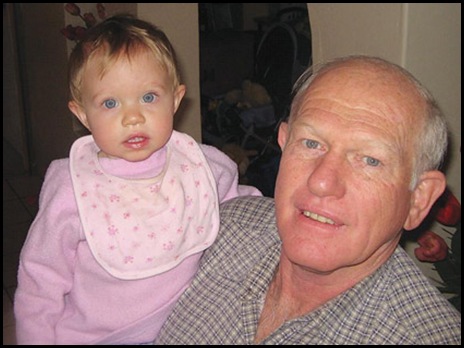 VanDenBerg Piet 64 with granddaughter Tamzin Theologo he was murdered house torched