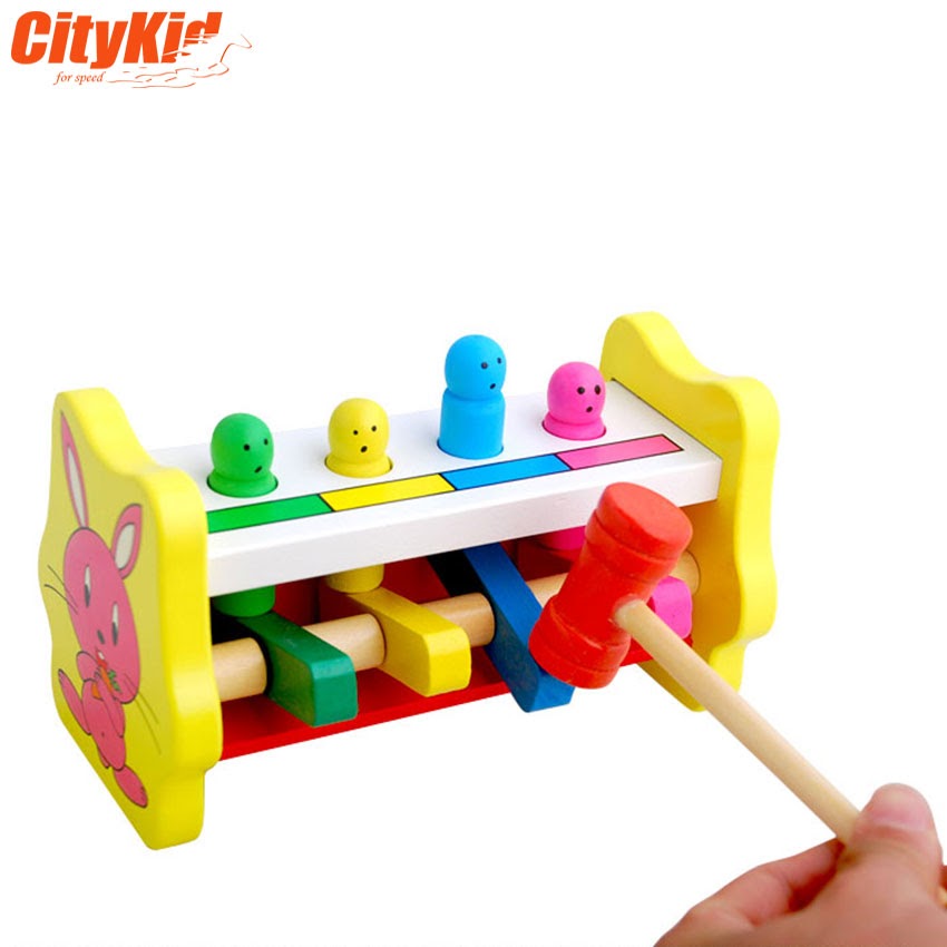 Đồ chơi bằng gỗ cho bé Bộ gõ gỗ cho bé Percussion Toys-02