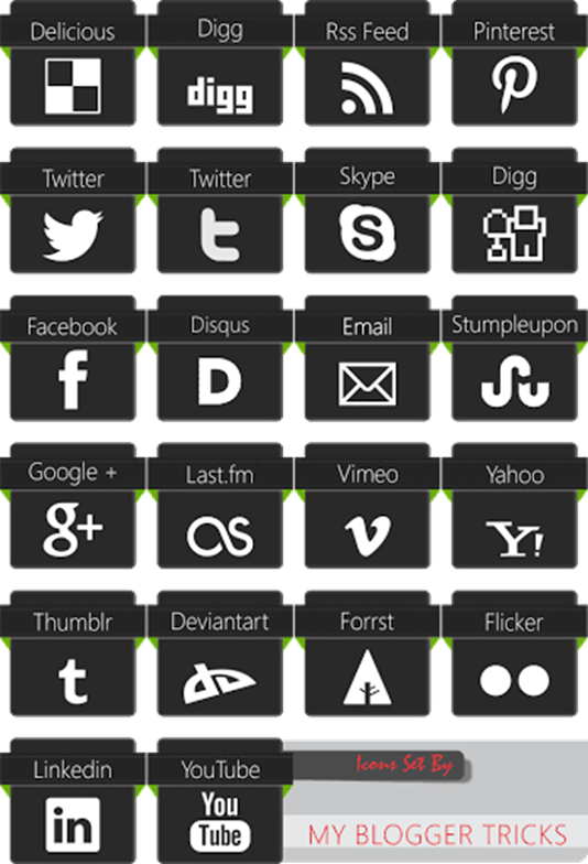 Awesome-social-media-icons