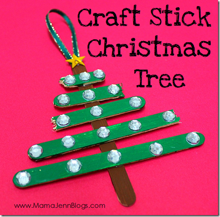 ... popsicle sticks), paint, ribbon, glue, and decorations. We used some
