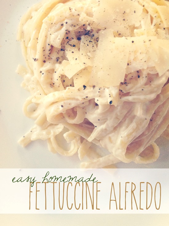 Easy Fettuccine Alfredo with Real Cream