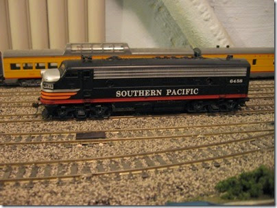 IMG_0492 Southern Pacific FP7 #6458 on My Layout on April 6, 2008