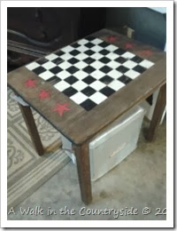 diy checkerboard table