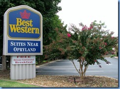 9945 Nashville, Tennessee - our Best Western Opryland hotel sign