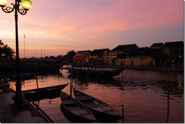 Sunset at the Hoi An Riverside