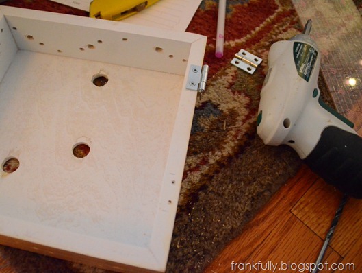 pre-drilled the holes for the hinges pre-drilled the holes for the hinges