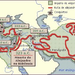 Mapa del Imperio Alejandrino