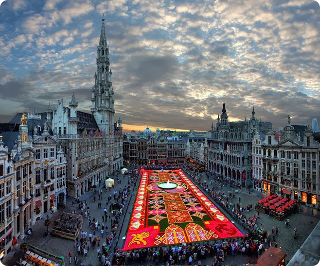 Самый-большой-ковёр-из-цветов.-Бельгия