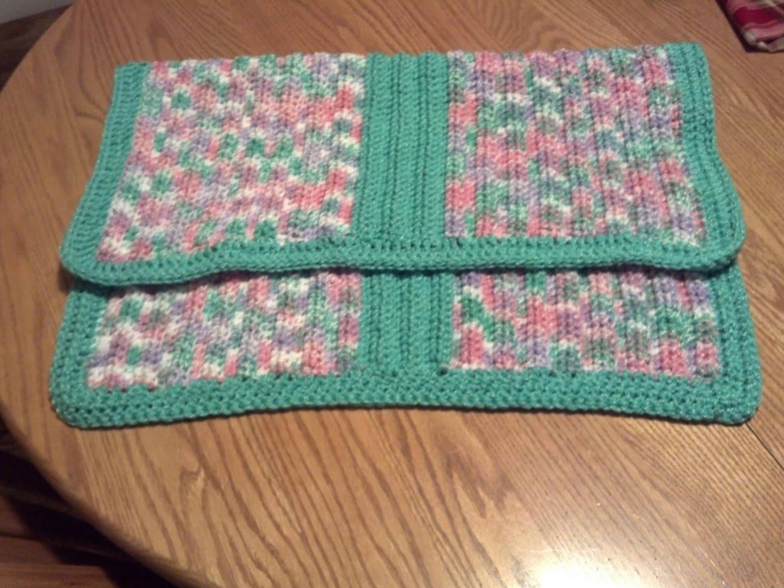 Happy Hour Bliss Crocheted baby blanket, hat and onesie