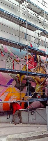 Graffiti Auftrag Fassadenbemalung
