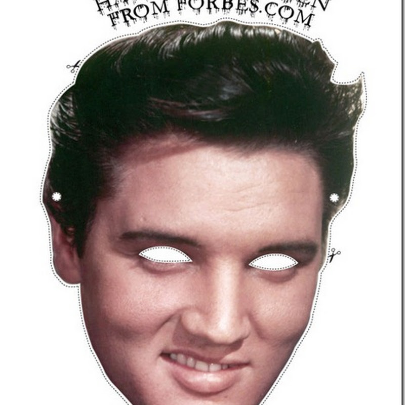 Careta de Elvis Presley para imprimir