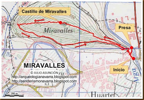 Mapa ruta Miravalles
