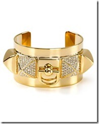 Juicy Pyramid Gold Cuff Bracelet