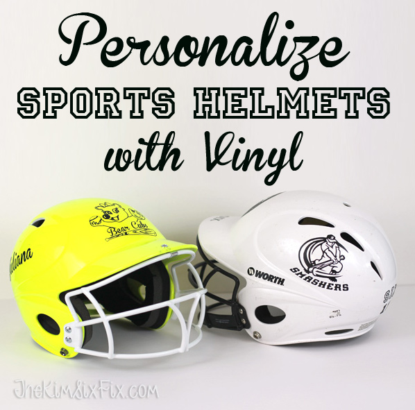 Customize sports helmets with vinyl