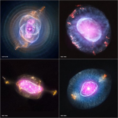 quatro nebulosas planetárias