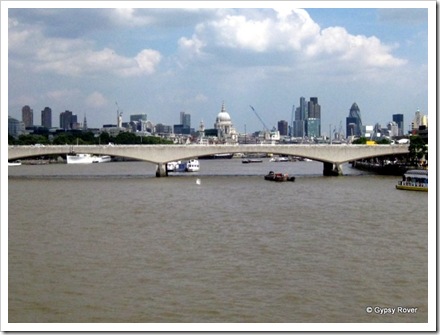 Familiar views along the River Thames.